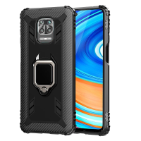 Bakeey voor Xiaomi Redmi Note 9S / Redmi Note 9 Pro/Redmi Note 9 Pro Max Case Koolstofvezelpatroon Armor Schokbestendig