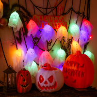 Batterij aangedreven 3M 20LED Halloween Party Home Fairy Lights Decor Hanging Ghost Prop Lantern Lamp