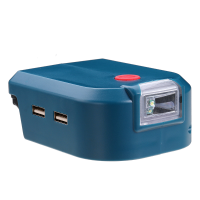 Batterij Adapter Licht voor Makita/Black & Decker/Milwaukee/Bosch 14 V/18 V Lithium Batterij ADP05 LED Licht USB Adapter