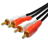 BAYNAST 2RCA naar 2RCA Male naar Male Stereo Audio Cable RCA Cable OFC AV Audio Cord voor Home Theater DVD TV Versterker