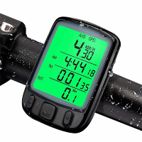 Bekabelde Digitale Fietscomputer 1.6 Inch LCD scherm Achtergrondverlichting Waterdichte Kilometerteller Stopwatch Lichtg