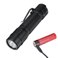BIKIGHT TX8 Nichia 219D 800LM Ultraheldere Campact EDC Zaklamp met 2600mAh USB Opladen 18650 Batterij Oplaadbaar Alumini
