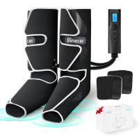 Binecer Been  en voetmassageapparaat met lcd scherm Vibratie , voet  en kuitmassageapparaat voor bloedsomloop en pijnver