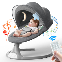 Bioby Babyschommel Babybed Lounger Uitsmijter Jumper voor bluetooth Muziek Vijf Versnellingsschommel Wieg Wieg Afstandsb