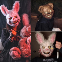 Bloody Killer Rabbit Bear Mask Eng Halloween Masker Halloween Pluche Cosplay Horror Masker