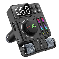 Bluetooth 5.3 Auto Draadloze FM zender Radio adapter PD30W QC3.0 Snelle Oplader voor de auto MP3 U Disk HiFi Muziekspele