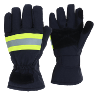 Brandbestendige beschermende werkhandschoenen Reflecterende riem Vuurvaste antistatische veiligheidshandschoenen voor br