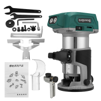 Bravobro 1580W Draadloze Borstelloze Elektrische Trimmer Houtbewerking Graveren Steken Trimmen Carving Router