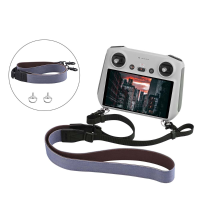 BRDRC RC Smart afstandsbediening lanyard nekriem PU lederen verstelbare hangende gesp touw voor DJI Mini 3 PRO / Mavic 3