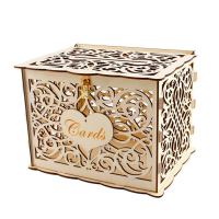 Bruiloft Kaart Groet Dozen Houten Doos Verjaardagsfeestje Decoratie Levering Geschenk Spaarpot Visitekaartje