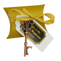 Bruiloft Souvenirs Geschenkzakken Feestflesopener Snoepzak Verpakkingstas Lint