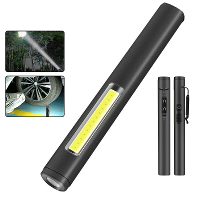 Buiten Compact en Draagbaar Aluminium Legering XPE+COB Oplaadbare Pennenlamp Werklamp Sleutelhangerlamp
