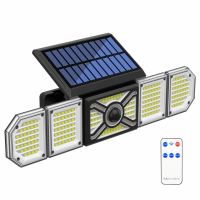 Buitenverlichting op zonne energie Krachtige 244Led Lamp Spotlight Zonlicht Energie Waterdicht Voor Buiten Tuin Muur Dec