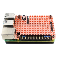 C3418 Raspberry Pi 4B Zuiver koperen koellichaam Integrale passieve warmtegeleidende koperen plaat met lijm