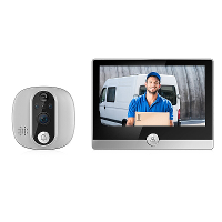 C85 Tuya Slimme WiFi Video Deurbel 1080P Kijkgat Camera met 4,3 inch Display Ondersteunt PIR Bewegingsdetectie Tweericht