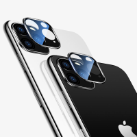Cafele 2 STKS HD Helder gehard glas + metaal twee in One Naadloze volledige afdekking Telefoonlensbeschermer voor iPhone