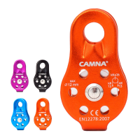 CAMNAL 26KN Aluminium Beklimming Vaste Enkele Katrol Rescue Aloft Werk Abseilen Apparatuur