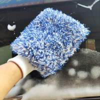 Car Wash Mitt Premium Soft Cyclone Microfiber Washing Gloves For Effective Washing Machine Washable Scratch Free