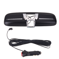Carbon Fiber Look Auto interieur Achteruitkijkspiegel Cover Met Rood Licht Voor HONDA CIVIC CRV ODYSSEY