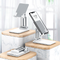 CCT7 Universele Opvouwbare Telescopische Desktop Mobiele Telefoon Tablet Houder Stand voor iPad Air voor iPhone 12 XS 11
