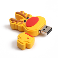 Christmas Deer USB2.0 Flash Drive Pendrive Cartoon USB schijf Kerstcadeau 16G 32G 64G 128G
