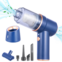 Cordless Handheld 120W 80000mbar Autostofzuiger Nat en Droog Stofzuiger Zuigkracht voor Auto Thuis Kantoor