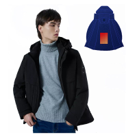 COTTONSMITH Smart Heating Jacket 4 Gears Temperature Control Washable USB Electric Heated Hooded Jacket Winter Outdoor T