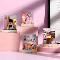 Cuteroom Corner of Happiness DIY Cabin Happiness One Pavilion Series Poppenhuis met stofkap