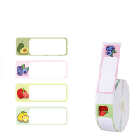 D11 Pure Color Label Paper Roll Supermarkt Waterdicht scheurbestendig prijsetiket
