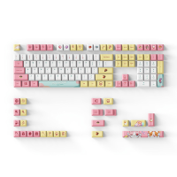 DAGK 132/133 Toetsen Macaron Keycap Set Cherry/XDA Profile PBT Sublimatie Keycaps voor Mechanische Toetsenborden