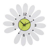 Daisy Flower Wandklok Opknoping Silent Quartz Horloge Home Decor op batterijen