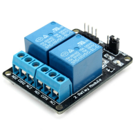 DC5V 2 weg 2 kanaals relaismodule met optocoupler bescherming