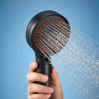 Diiib Dabai Verstelbare Flow Douchekop Onder Druk 3 Splash Modus Douche Vloeibare Siliconen ABS Hoge Druk Badkamer Acces