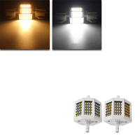 Dimbare R7S 78mm 8W 60 SMD 4014 LED Zwarte Plaat Warme Witte Witte Lamp Gloeilamp AC220V / AC110V