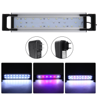 Dimbare & timer LED aquariumlicht Lampkap Kap Aquariumverlichting met uitschuifbare beugels voor 30CM tankplantengroei,
