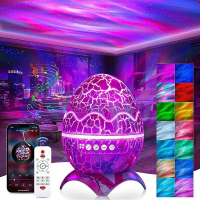 Dinosaur Egg Shape Night Lights Starry Galaxy Star Projector With Remote Control Bluetooth Speaker LED Light For Kid Gif