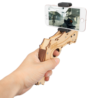 DIY Augmented Reality AR speelgoed met mobiele telefoon Stand Holder Protable Wood AR