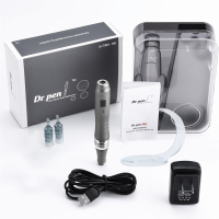 Dr. Pen Ultima M8 Professionele Microneedling Pen met Digitaal Display Verstelbare Naaldlengte 0 0.3Mm Aluminium Huidver