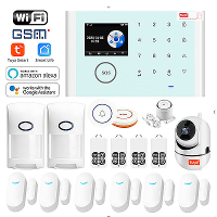 Draadloos GSM Inbraakalarm Tuya Smart Home WiFi Alarm Systeem Kit Multifunctioneel Anti diefstalbeveiligingsapparaat Kit