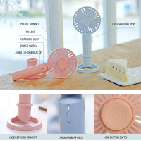 Draagbare Handheld Mini USB Desk Kleine ventilator 3 Koeling Wind Speed Outdoor Travel
