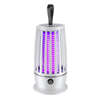 Draagbare oplaadbare LED Muggenlamp voor buiten en binnen kamperen, insectenverdelger Bug Zapper stille ontwerp