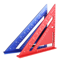Driehoekige Liniaal 7 Inch Meetgereedschap Gegoten Aluminium Timmerman Set Vierkant Hoek Houtbewerkingsgereedschap Probe