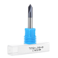 Drillpro 2 Fluiten 90 graden 2 12mm Hardmetaal Afschuining Frees Eindfrees HRC45 Frees