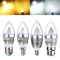 E12 E14 E27 B22 Dimbare 9W LED kandelaar kaars lamp 220V