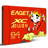 Eaget T1 Class10 High Speed TF geheugenkaart 32GB 64GB 128GB Micro SD kaart Flash Card Smart Card voor telefooncamera Ri
