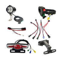 EBKE 180 220LM 12 60V 2.8W elektrische fiets koplamp waarschuwing achterlicht lichtschakelaar lichtgroep verbindingskabe