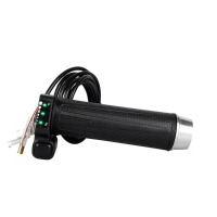 Elektrische Draaien Throttles Grip Met Power Display Voor Elektrische Snelheidsregeling Elektrische Scooter eBike Fiets