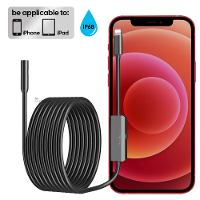 Endoscoopcamera voor iPhone APPLE 8MM auto endoscopische harde lijn IP68 waterdicht 8 LEDs Borescope inspectie voor iPho