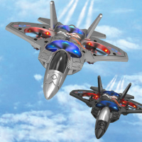 EO 22 2,4 GHz One Key Flip Aerobatics EPP RC vliegtuigvechter RTF met 6 assige gyro LED lamp