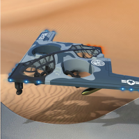 EO 26 B2 Bomber 315 mm spanwijdte 2,4 GHz 6CH 6 assige gyro Vier rotor RC vliegtuig Warbird Glider RTF ondersteuning Hea